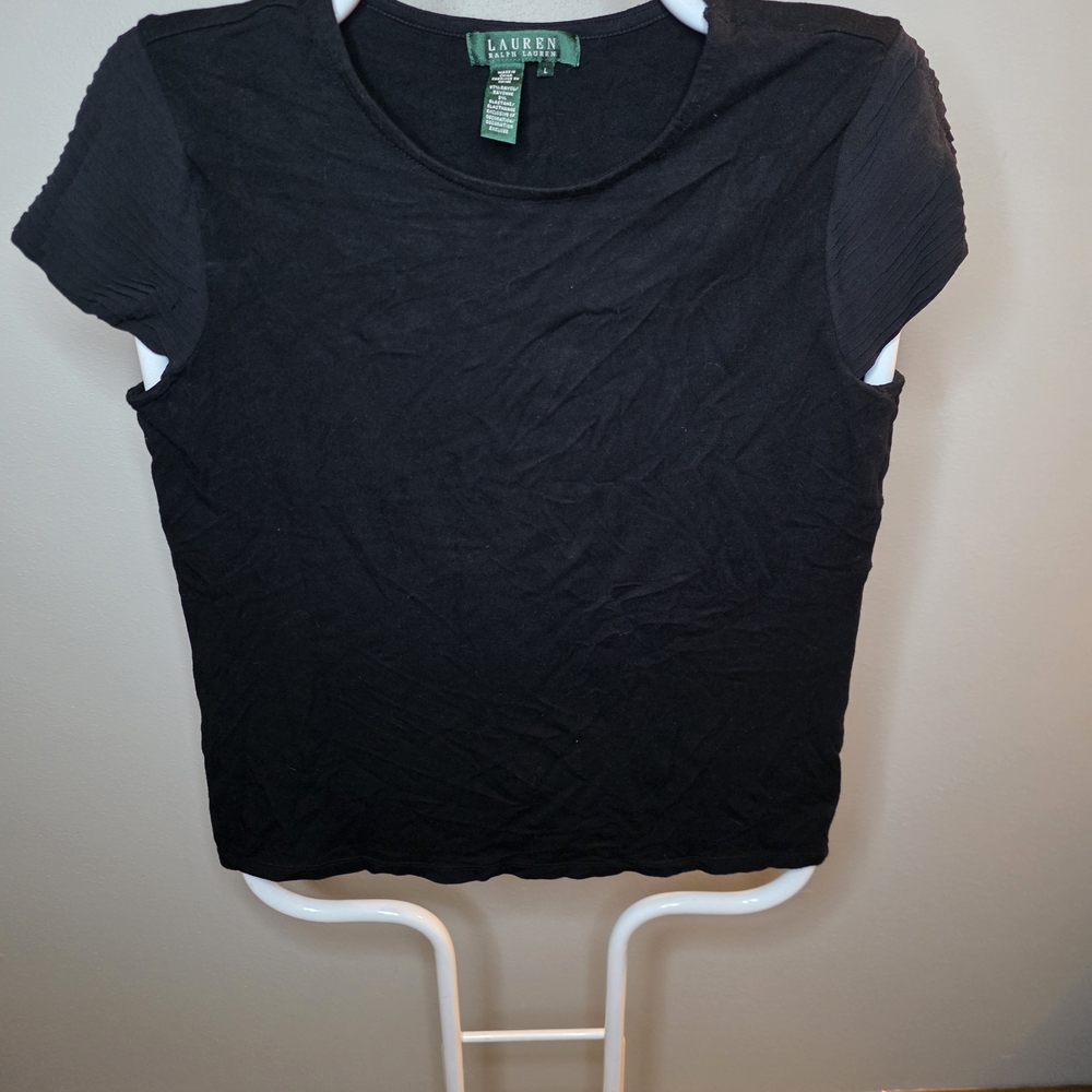 Lauren Ralph Lauren Black Short Sleeve Top